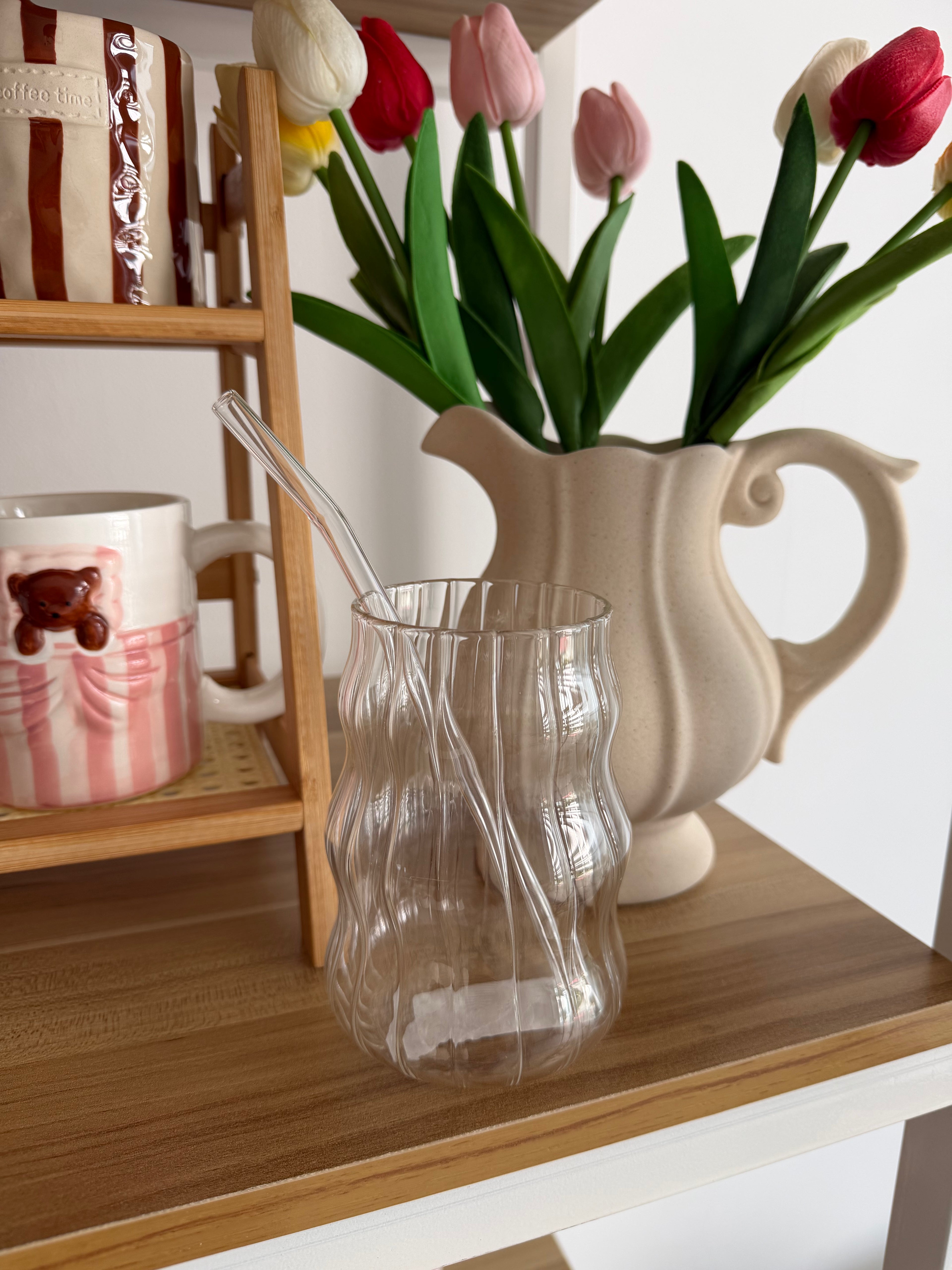 GLASS CUP CON PAJITA 500ML