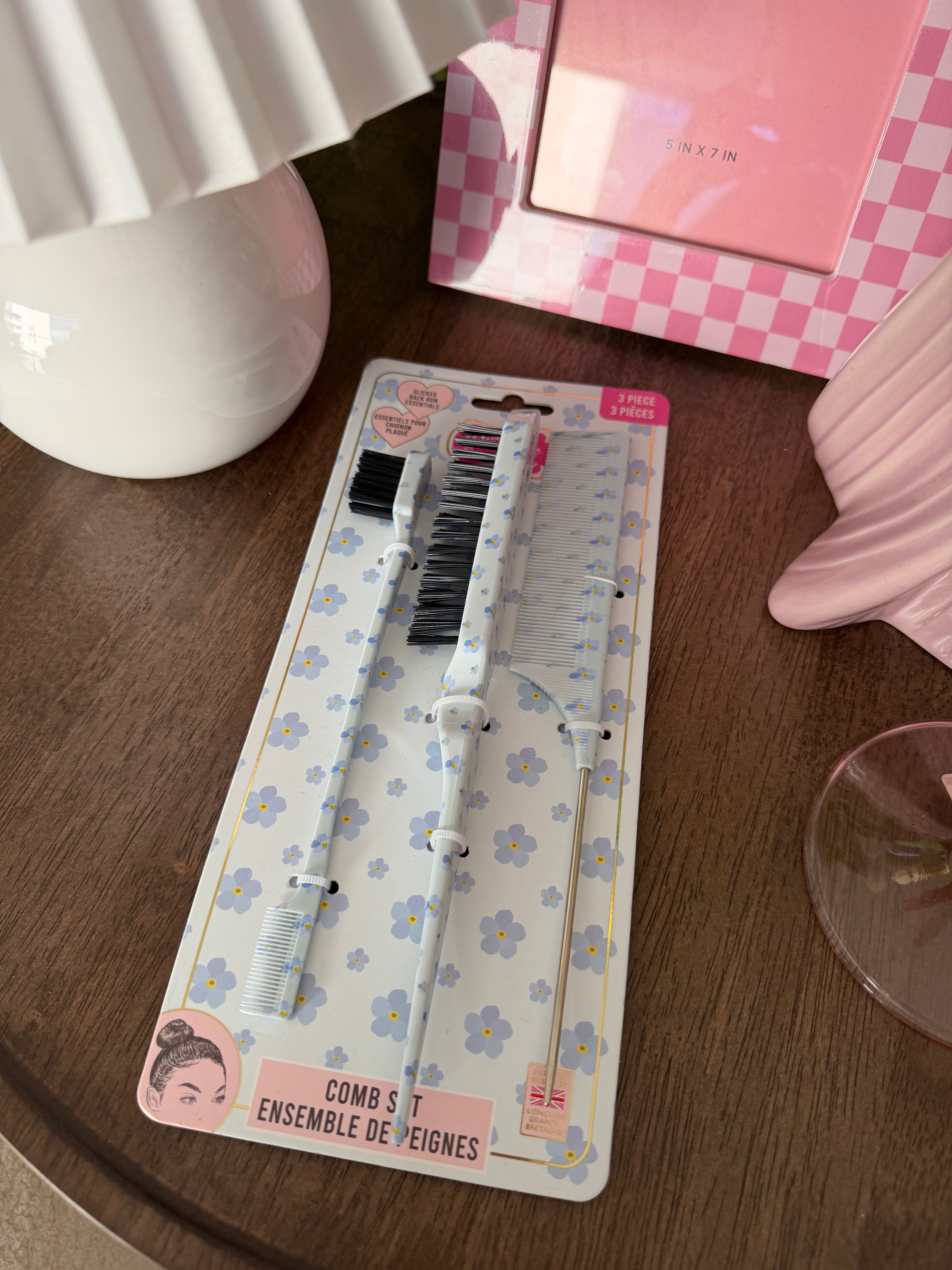 COMB SET ENSEMBLE DE PEIGNES FLORES