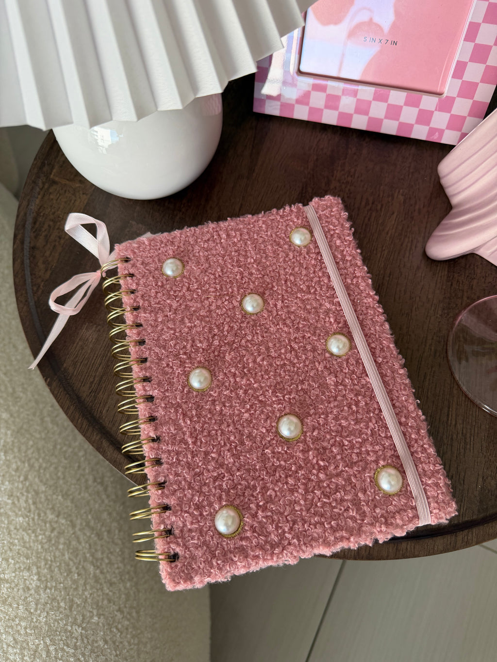 WHITE BEADS NOTEBOOK