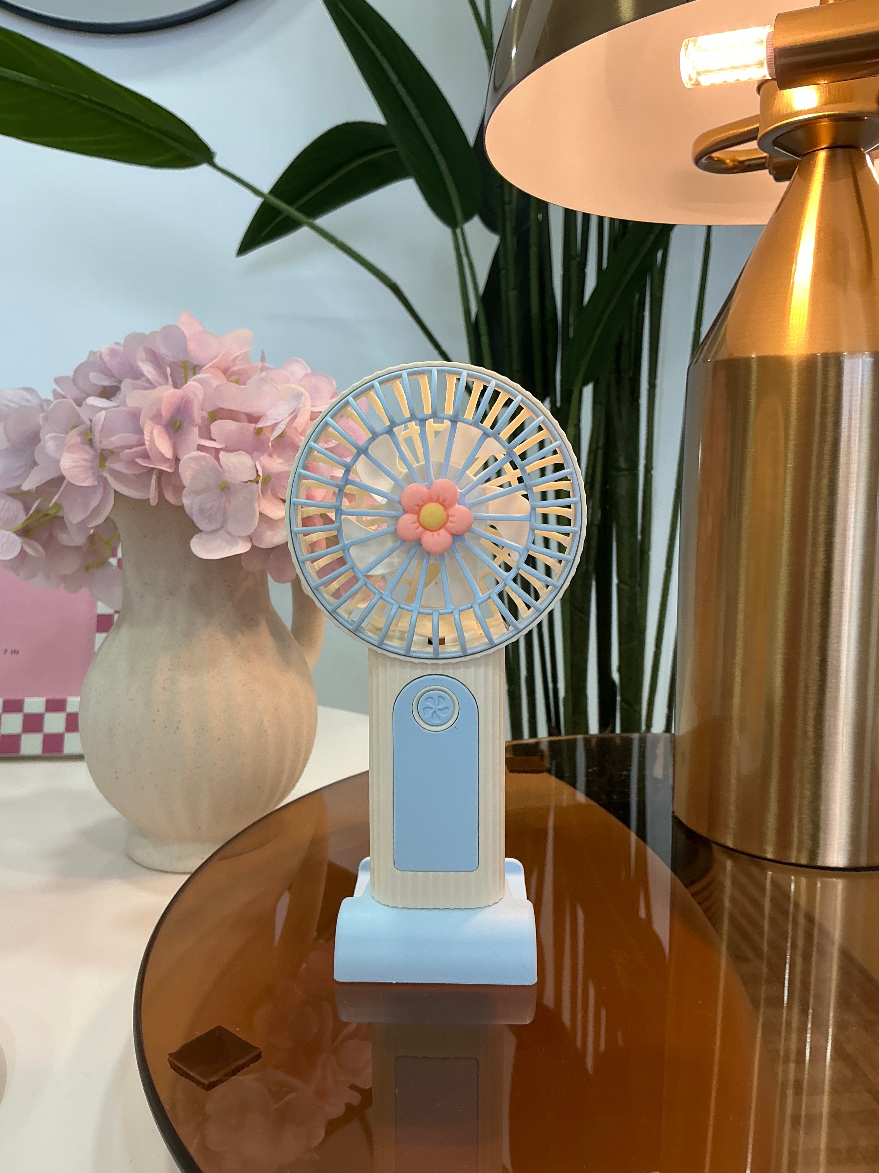 MINI HANDHELD FAN FLOWER