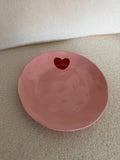 PLATO MEDIANO ROSA DE CORAZON