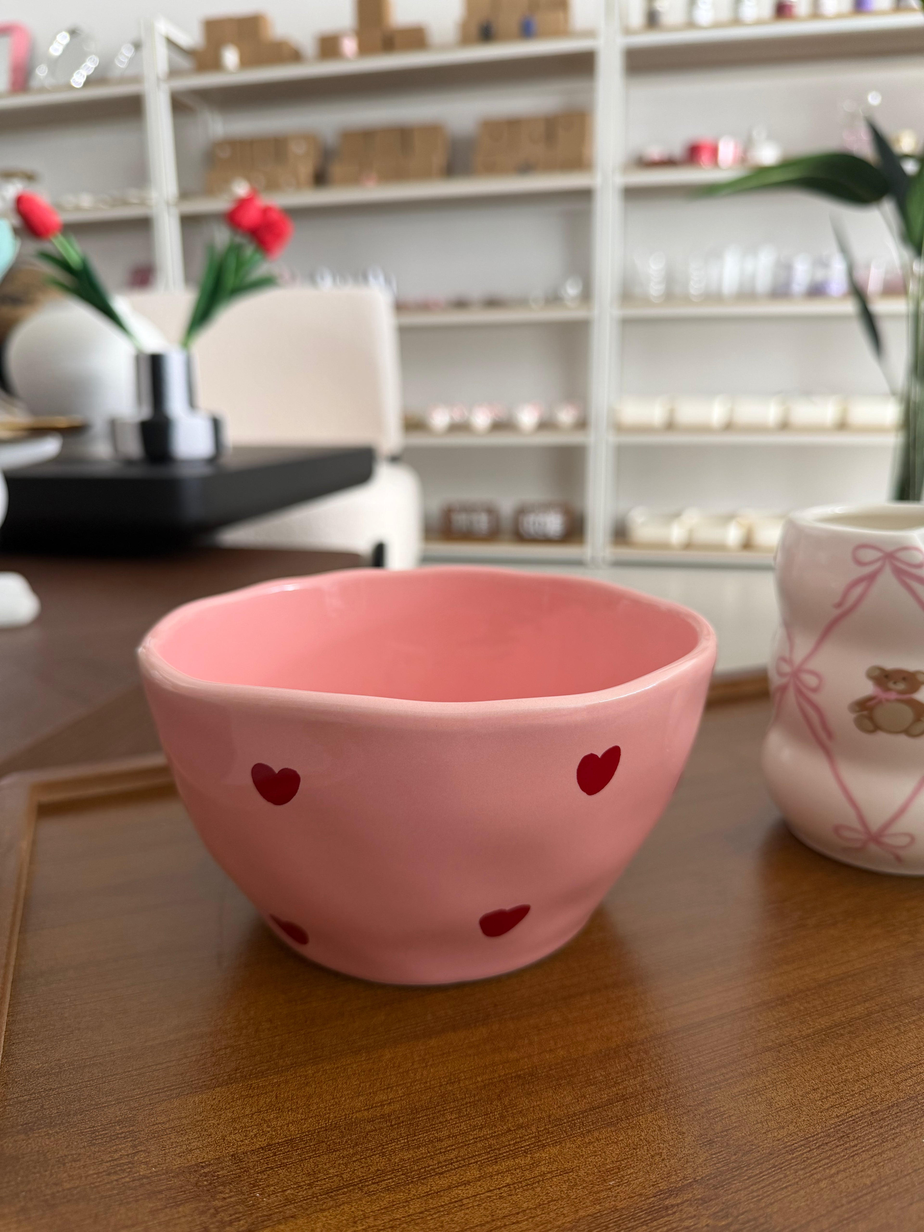 BOWL GRANDE ROSA DE CORAZON